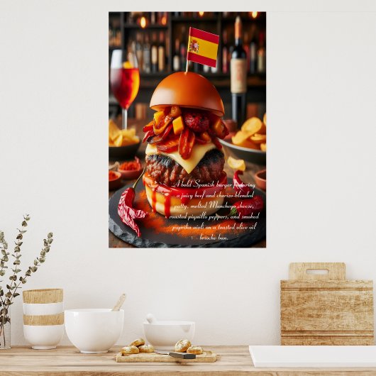 Sevilla Sizzle: Chorizo Sensation 24x36 Poster (Keuken)