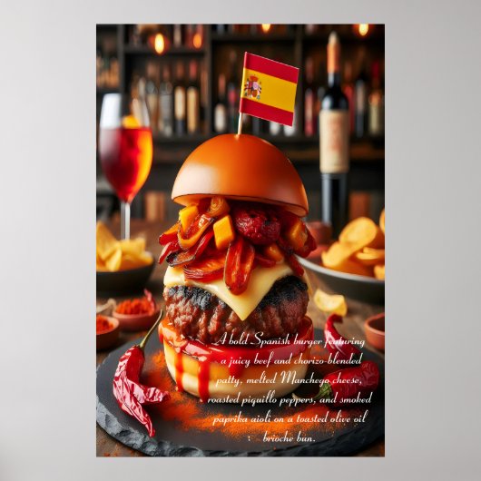 Sevilla Sizzle: Chorizo Sensation 24x36 Poster (Voorkant)