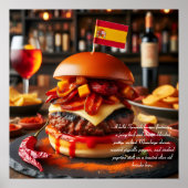 Sevilla Sizzle: sensatie van chorizo Poster (Voorkant)