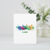 Sevilla skyline in waterverf briefkaart (Staand voorkant)