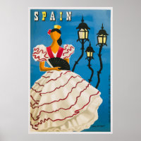 Sevilla Spain Vintage Travel Poster