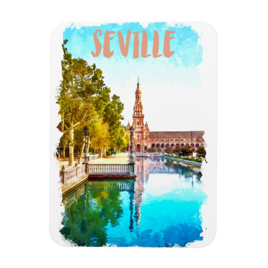  Sevilla Spanje Andalusië Magneet (Verticaal)