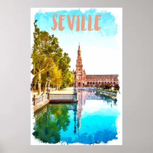  Sevilla Spanje Andalusië Poster (Voorkant)