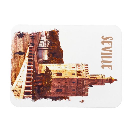Sevilla Spanje Andalusië Reizen Magneet (Horizontaal)