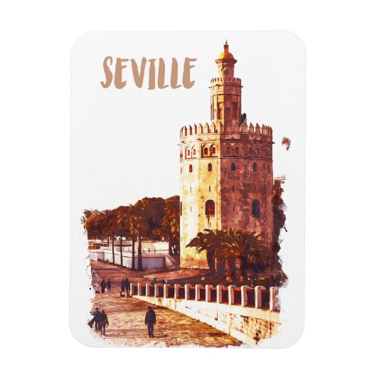 Sevilla Spanje Andalusië Reizen Magneet (Verticaal)
