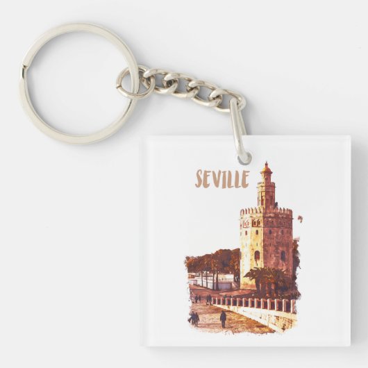 Sevilla Spanje Andalusië Reizen Sleutelhanger (voorkant)