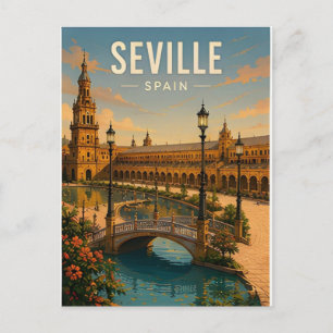 Sevilla Spanje Andalusische Hoofdstad Flamenco Rei Briefkaart