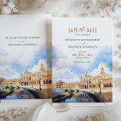 Sevilla Spanje Bewaar de datum Plaza de España Kaart