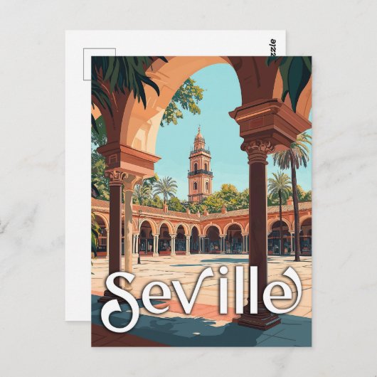  Sevilla, Spanje - Classic Spaans Souvenir Briefkaart (Voorkant / Achterkant)