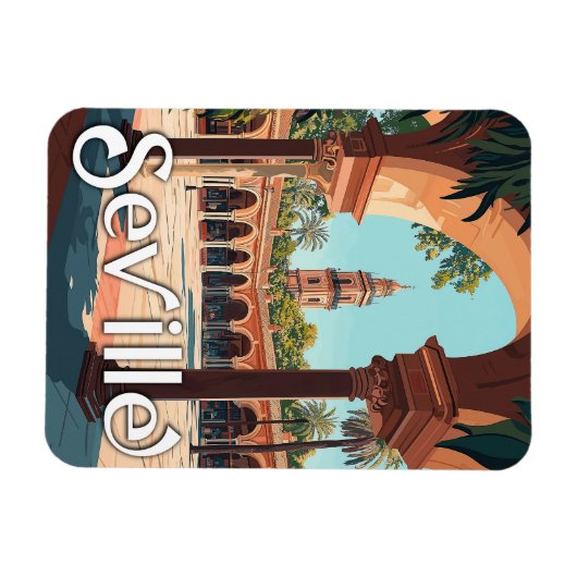  Sevilla, Spanje - Classic Spaans Souvenir Magneet (Horizontaal)