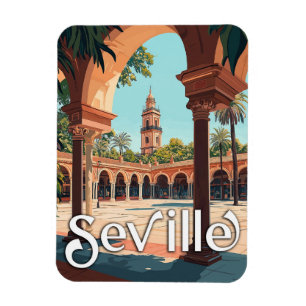  Sevilla, Spanje - Classic Spaans Souvenir Magneet