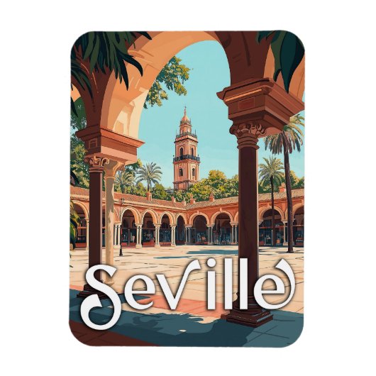  Sevilla, Spanje - Classic Spaans Souvenir Magneet (Verticaal)