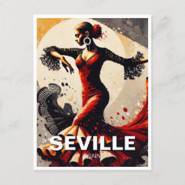 Sevilla Spanje Flamenco Dancer Briefkaart