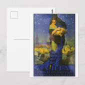 Sevilla Spanje Flamenco danser 1925 Briefkaart (Voorkant / Achterkant)