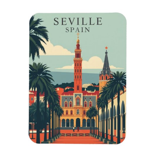Sevilla Spanje Kathedraal Reis Souvenir Magneet (Verticaal)