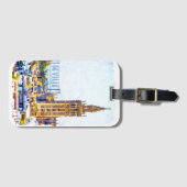  Sevilla Spanje Kathedraal Stad Uitzicht Bagagelabel (Voorkant (horizontaal))