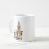  Sevilla Spanje Kathedraal Stad Uitzicht Koffiemok (Voorkant links)