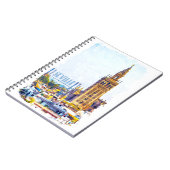  Sevilla Spanje Kathedraal Stad Uitzicht Notitieboek (Linkerzijde)