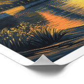 Sevilla Spanje Kunst Vintage Reizen Illustratie Poster (Hoek)