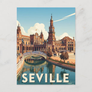 Sevilla Spanje Plaza de Espana Briefkaart