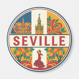 Sevilla Spanje Plaza de Espana Magneet