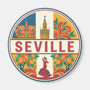 Sevilla Spanje Plaza de Espana Magneet