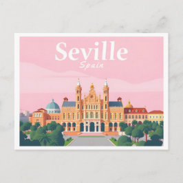 Sevilla Spanje Plaza de Espana Pastelreizen Briefkaart