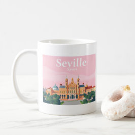 Sevilla Spanje Plaza de Espana Pastelreizen Koffiemok