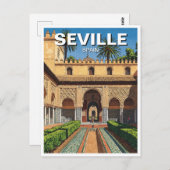 Sevilla Spanje Real Alcazar Briefkaart (Voorkant / Achterkant)