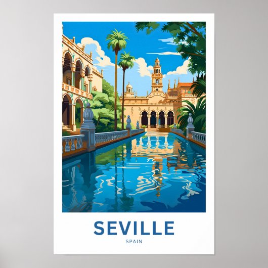 Sevilla Spanje Reisprint Poster (Voorkant)