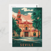 Sevilla Spanje Reizen Briefkaart (Voorkant / Achterkant)