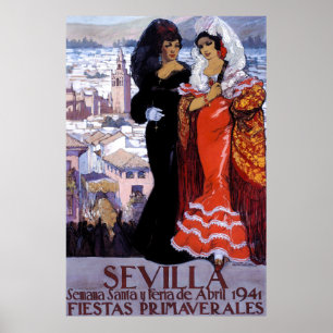Sevilla Spanje Reizen Poster