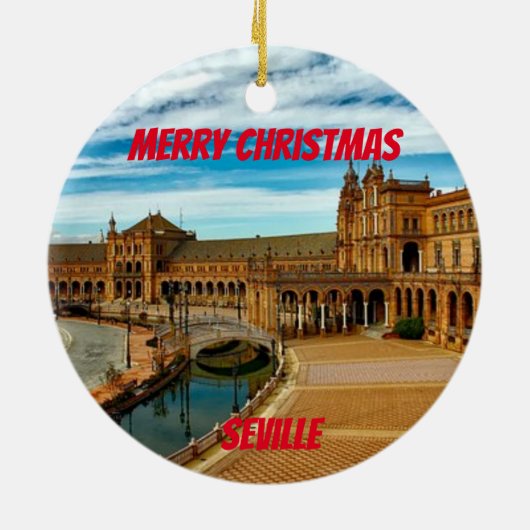 Sevilla Spanje Schilderachtig Ornament (Achterkant)