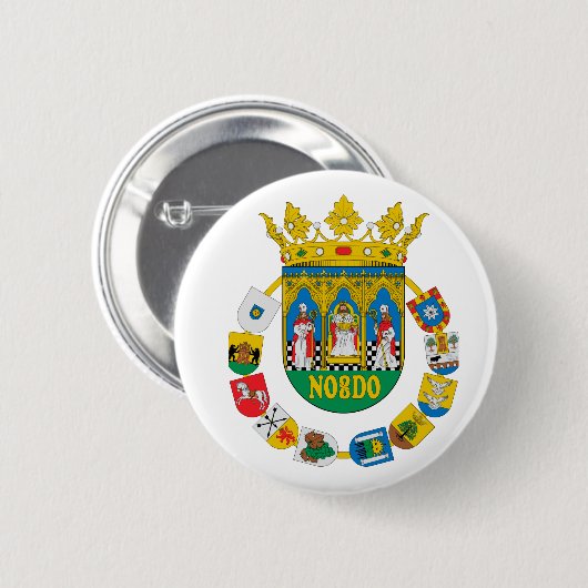 Sevilla (Spanje) Wapenbekleding2 Ronde Button 5,7 Cm (Voorkant /achterkant)