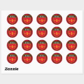 Sevilla-vlag Ronde Sticker (Vel)