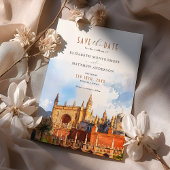 Sevilla Wedding Save the Date Kaart Real Alcázar