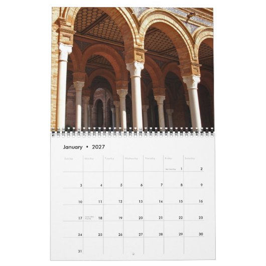 Seville-agenda Kalender (Jan 2027)