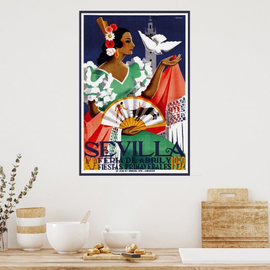 Seville Andalusisia Poster (Keuken)