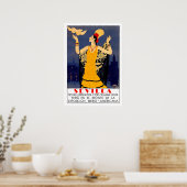 Seville, city, Spain, vintage promotional tourism Poster (Keuken)