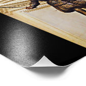 Seville Conquistador Statue Foto Afdruk (Hoek)