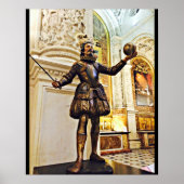 Seville Conquistador Statue Poster (Voorkant)