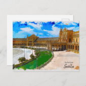 Seville Plaza de Espana Briefkaart (Voorkant / Achterkant)