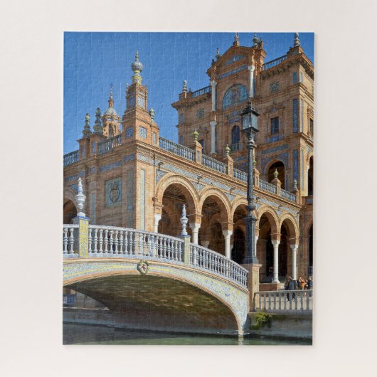 Seville Plaza de Espana Spaans landmark Legpuzzel (Verticaal)
