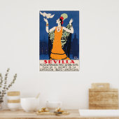 Seville Print Spanje Reisposter Spaanse Kunst (Keuken)