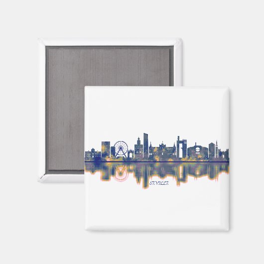 Seville Skyline Magneet (Voorkant / Achterkant)