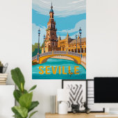 Seville, Spain Poster (Thuiskantoor)