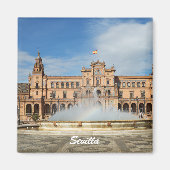 Seville Spain square Magneet (Voorkant)