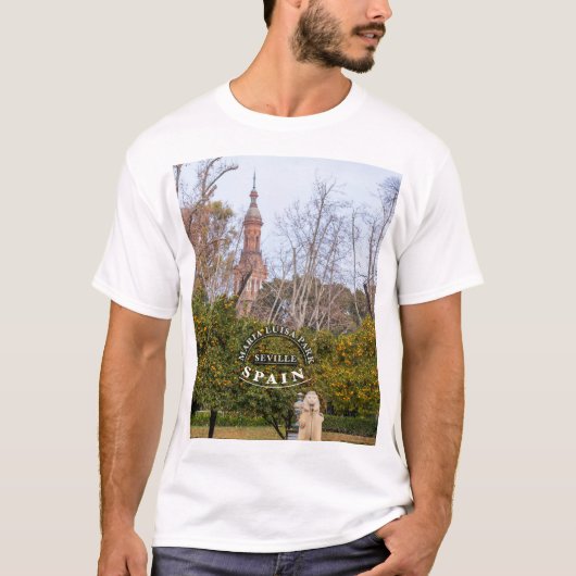 Seville Spanje Maria Luisa park T-shirt (Voorkant)