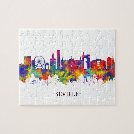 Seville Spanje Skyline Legpuzzel (Horizontaal)