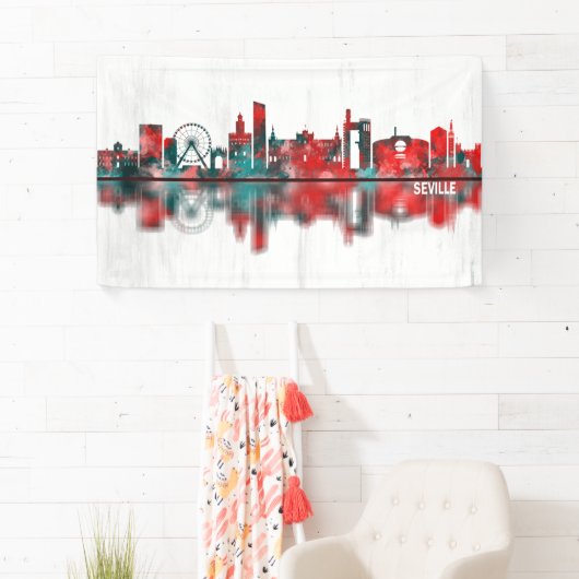 Seville Spanje Skyline Spandoek (Insitu)